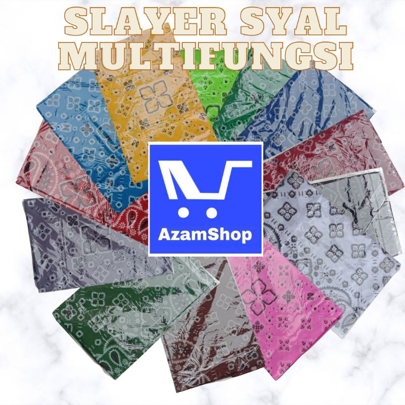 Slayer syal masker sal aksesoris kepala multifungsi