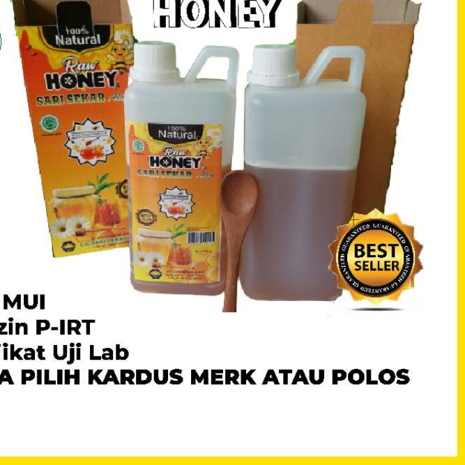 

Discount | JKH|PROMO 1 Kg Madu Murni Asli Peras Melifera ( Raw Honey ) free dus box dan Sendok