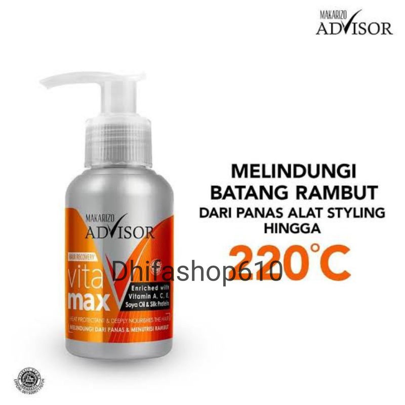 Makarizo Advisor Hair Recovery Vitamax 50 mL - Vitamin Rambut / Serum Rambut / Hair Vitamin