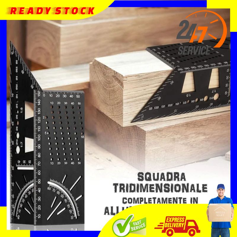 

BARU SM Alat Ukur Penggaris Angle Ruler Mark Line 3D Lipat Siku Pola Segitiga Busur Derajat Stensil Set Measuring Tool Aluminium Sekolah Kantor Bangunan Plastik Bagus Antik Murah Terbaru - 7ROT9HBK