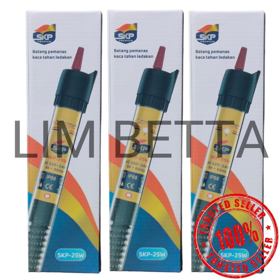 HEATER SKP 25 WATT / HEATER AQUARIUM / PENGHANGAT AQUARIUM OTOMATIS