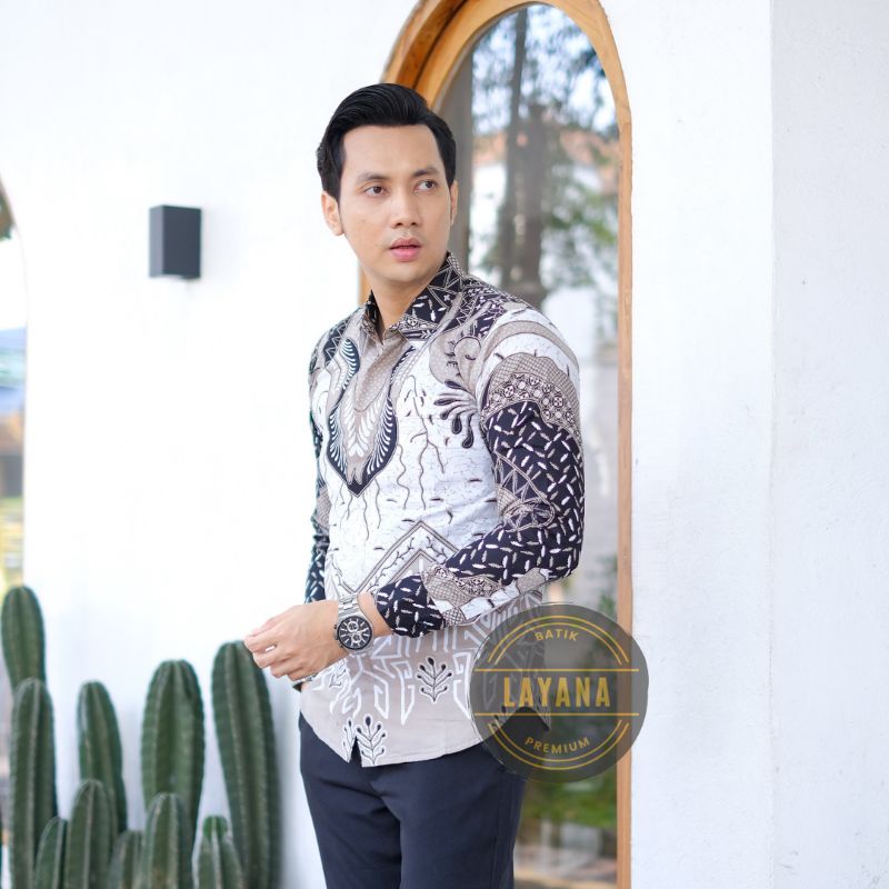 Kemeja Batik Wag Kang Slimfit Premium Baju Formal Nonformal