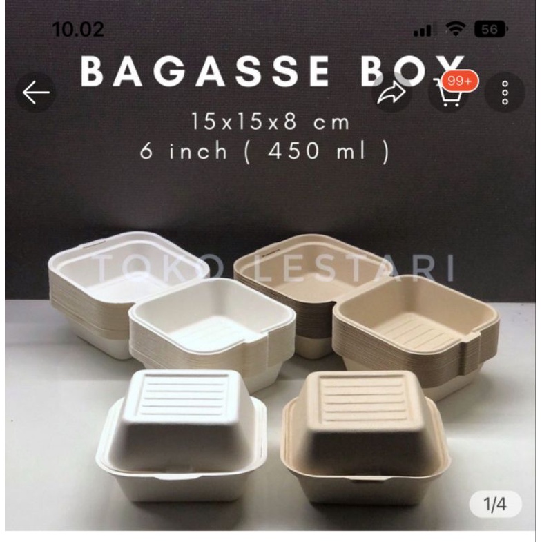 

BAGGASE BURGER 15X15X8CM ISI 10