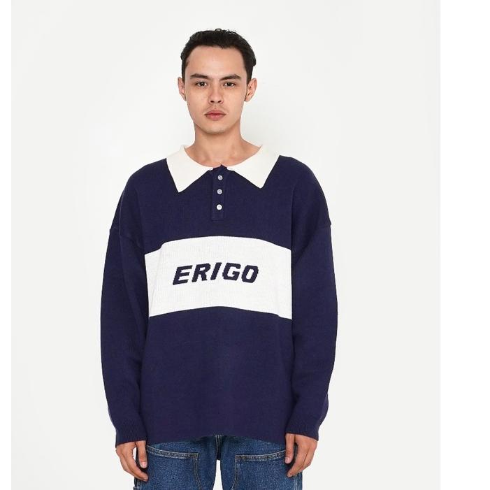 Stok terbaru Erigo Knitwear Adelio Navy grosir