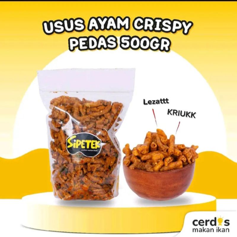 

USUS AYAM CRISPY SIPETEK 500Gr | USUS AYAM KRISPI PEDAS DAUN JERUK | USUS AYAM KRIAPI ORIGINAL | USUS AYAM | CEMILAN VIRAL