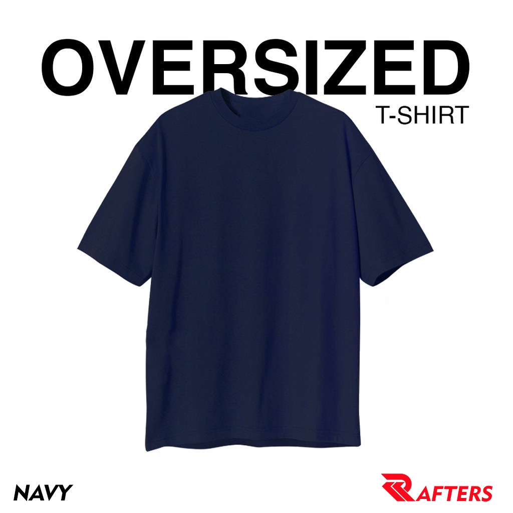 RAFTERS T-Shirt Kaos Combed 24 Os Big Oversize Kaos Pria Wanita Kaos Polos Distro Katun Katun Crew Neck