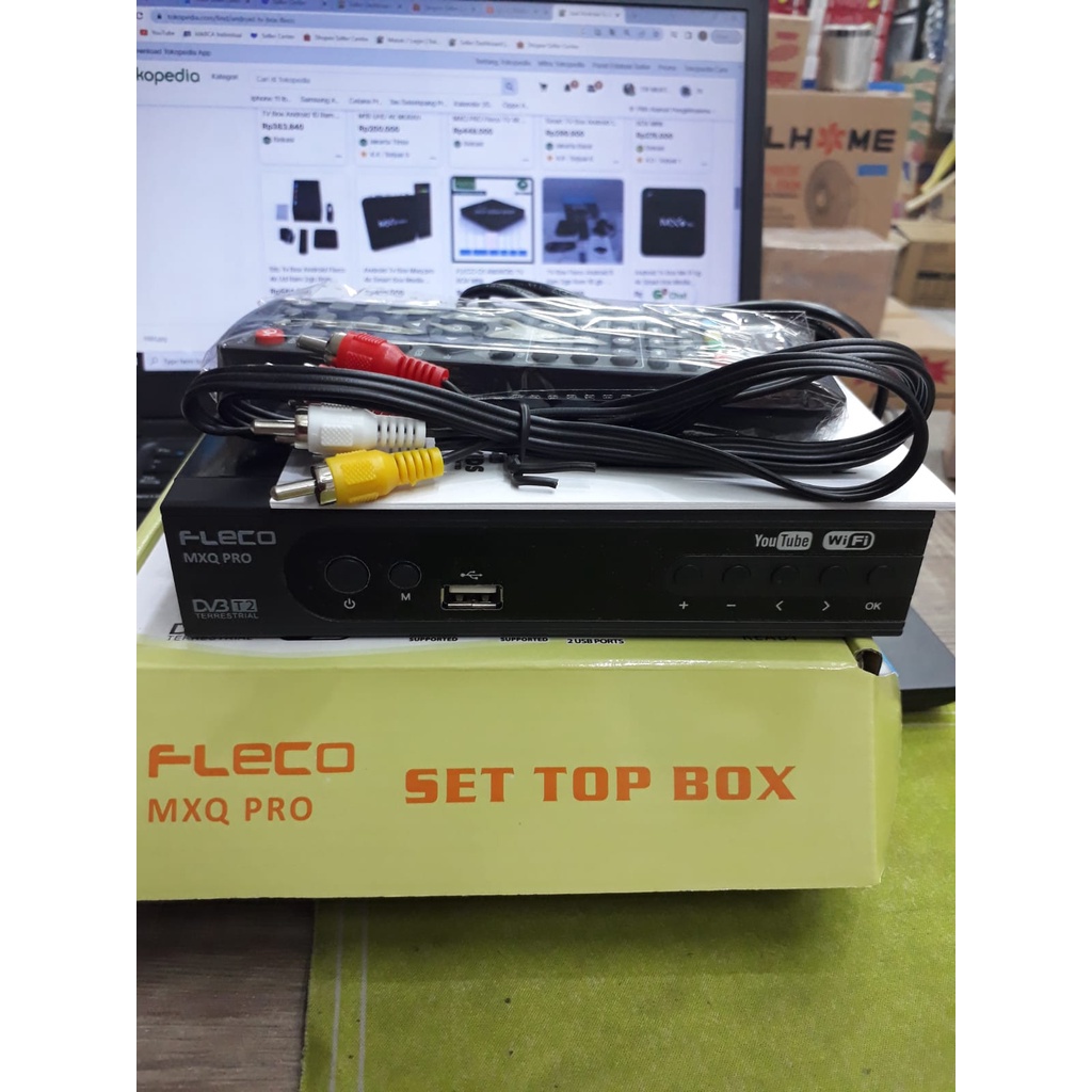 Fleco MXQ PRO Set Top Box TV Penerima Siaran Digital Receiver Full HD/ STB Wifi Bisa Youtube (Bisa dapet semua channel ) - Fleco Digital Set Top Box HD / STB Siaran DVB T2 Receiver | Set Top Box STB Fleco DVB T2 SNI Full HD | FMS