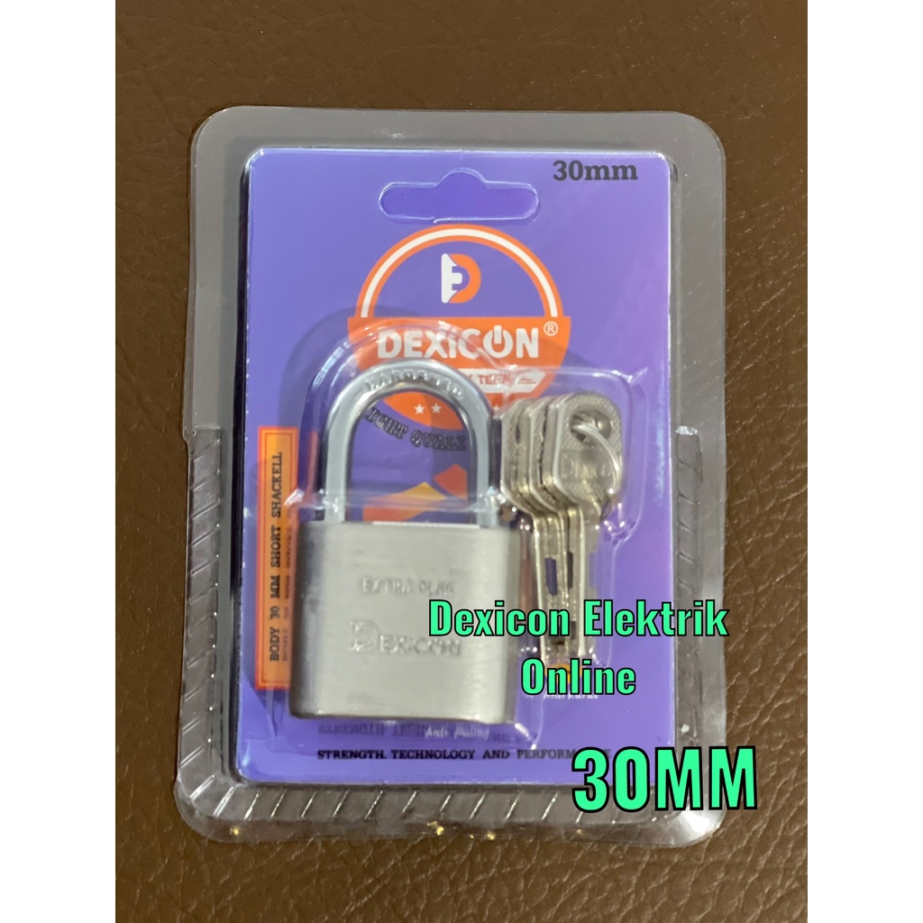 Gembok Merk Dexicon / SHORT /Gembok Anti maling / Padlock /Gembok Stainless anti karat/gembok anti cut/Jual gembok murah/grosir gembok