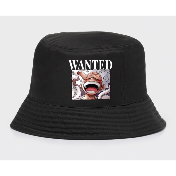 Topi Bucket One Piece Luffy Bounty Wanted Gear 5
