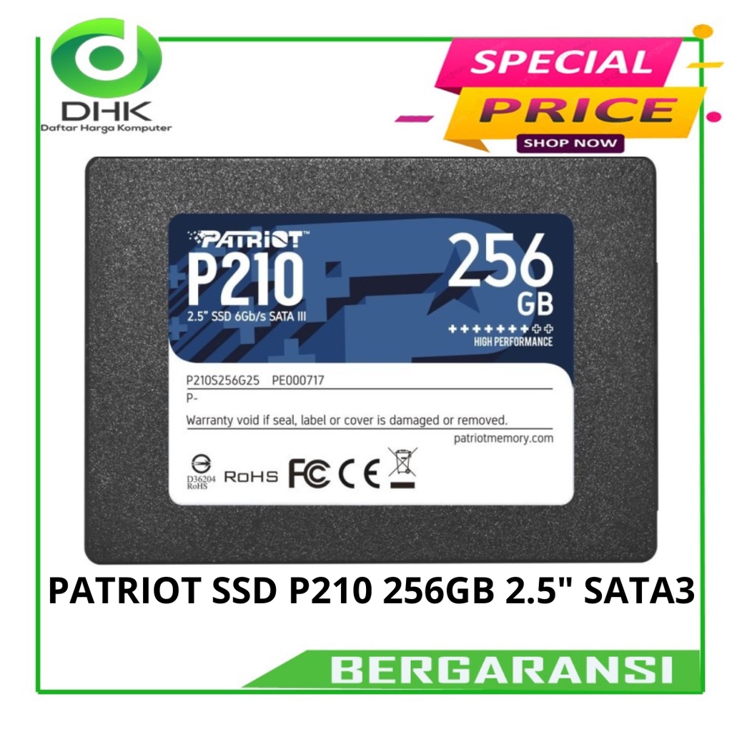 SSD PATRIOT P210 256GB 2.5&quot; SATA3