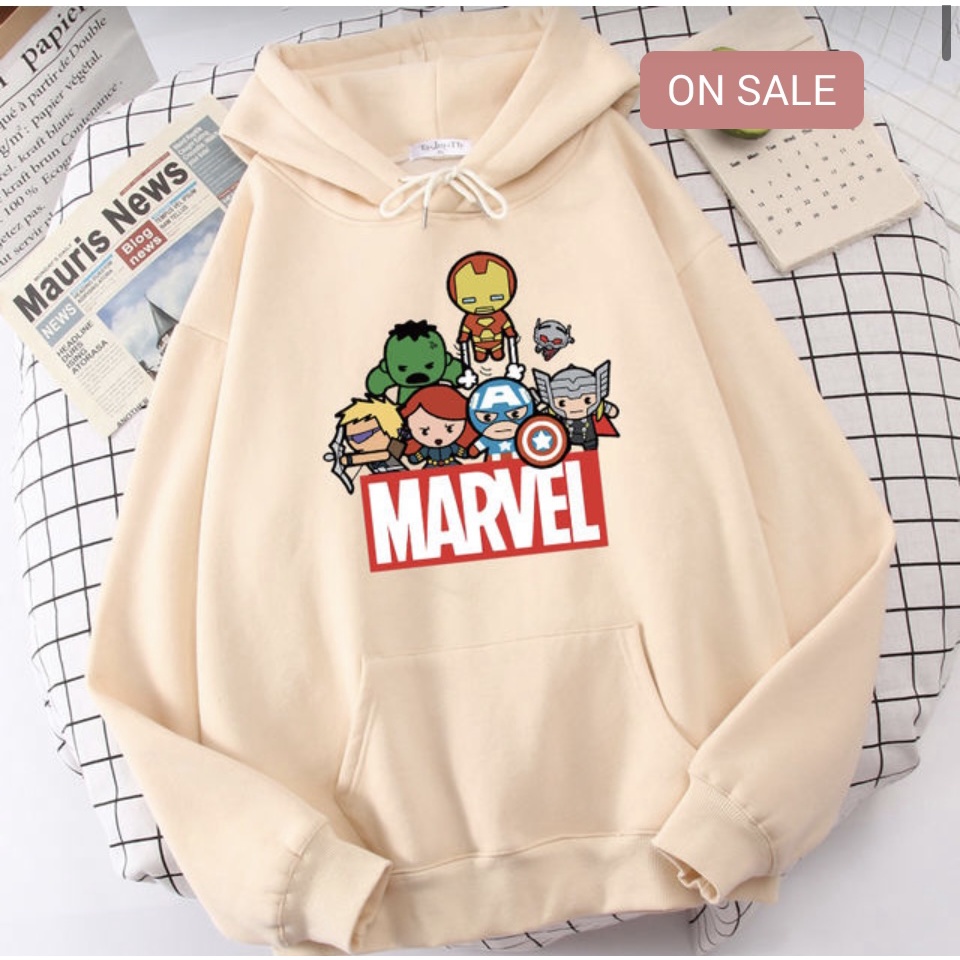 Jaket Hoodie Anak Viral MARVEL SUPERHERO II Jumper Hoodie Anak  MARVEL SUPERHERO II Sweater Hoodie Kids Sz M - XL ( Laki Laki &amp; Peremepuan )