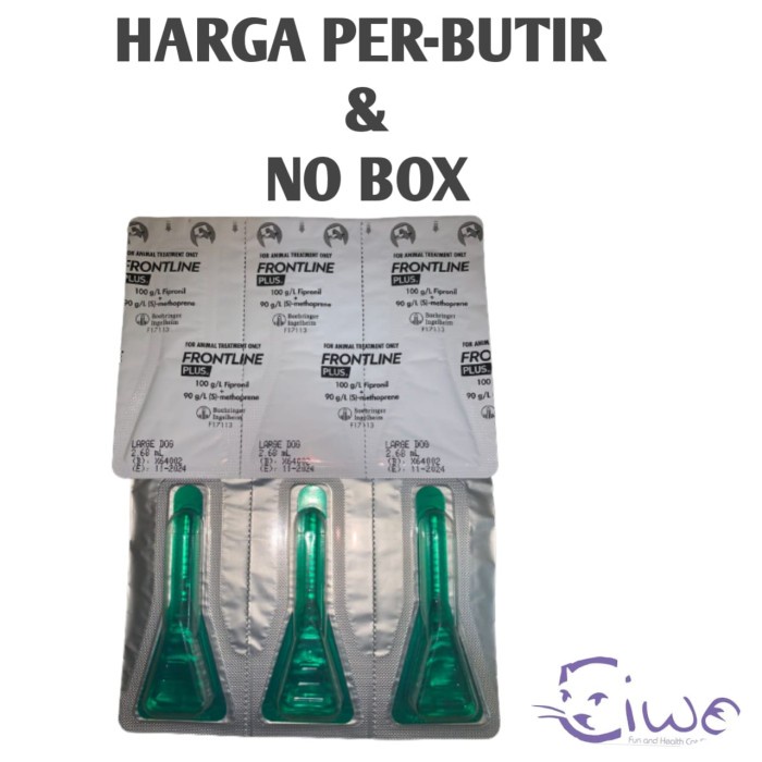 FRESHPACK OBAT TETES KUTU FRONTLINE PLUS LARGE 20 - 40KG