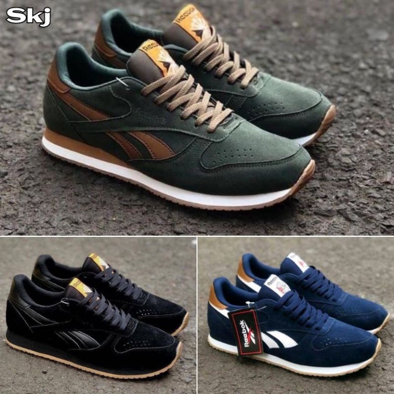 Sepatu Reebok Premium//Sepatu Pria Murah//Sepatu Hitam Terbaru Terlaris Promo