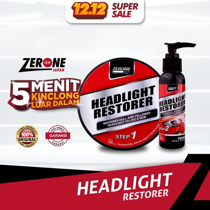 Jamo Pembersih Lampu Mobil Kusam Headlamp Headlight Restorer Zerone