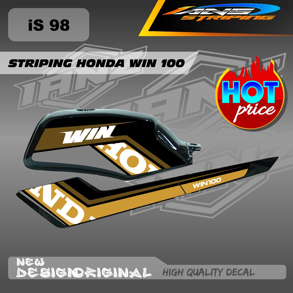 STIKER VARISAI WIN100 / LIST BODY WIN100 / STIKER DECAL WIN BAHAN HOLOGRAM / NON HOLOGRAM IS98