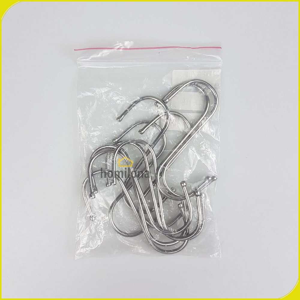 Hanger Gantungan Serbaguna Stainless Steel 10 PCS - M127105