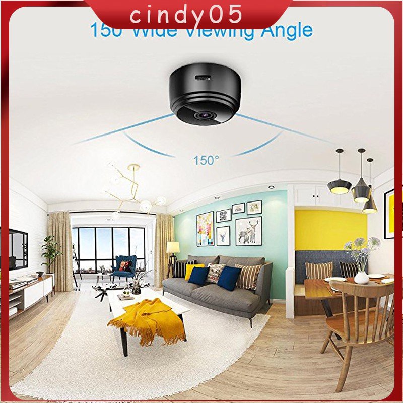 【COD】 Wireless A9 Mini Camera Wifi HD 1080P Micro Kamera Kecil Smart IP Kamera CCTV Spy Camera Kamera Pengintai