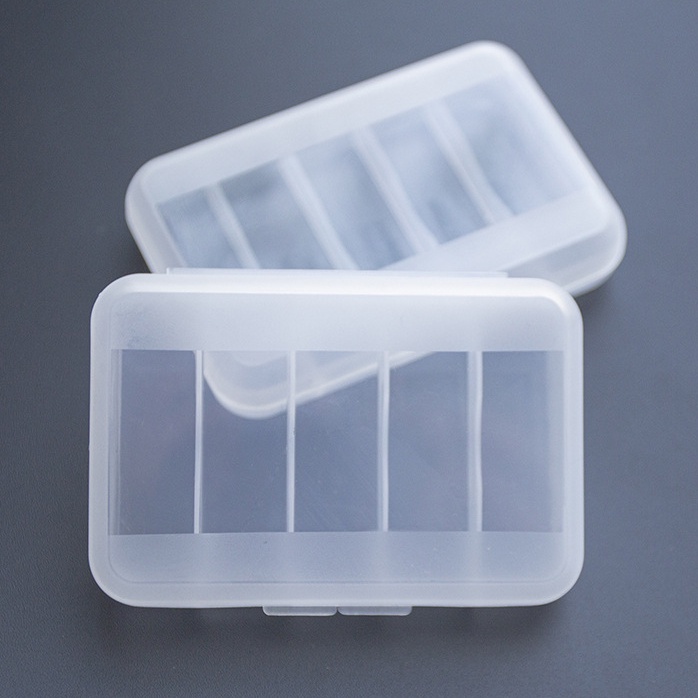 [Harga Grosir] 1pcs Tool Box Plastik 5sekat Kotak Perhiasan Plastik Adjustable Craft Storage Box Manik Gelang Kancing Kotak Perhiasan