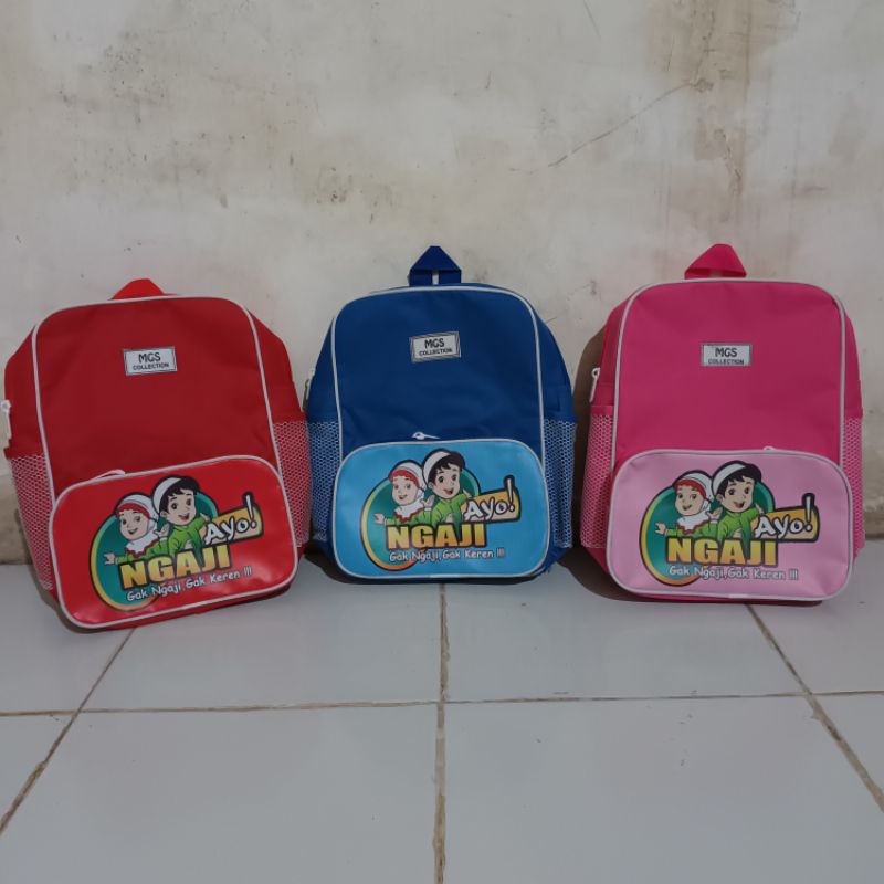 ( M G S) tas ransel ayo ngaji / tas ransel anak puad / tk/tas ransel mumer