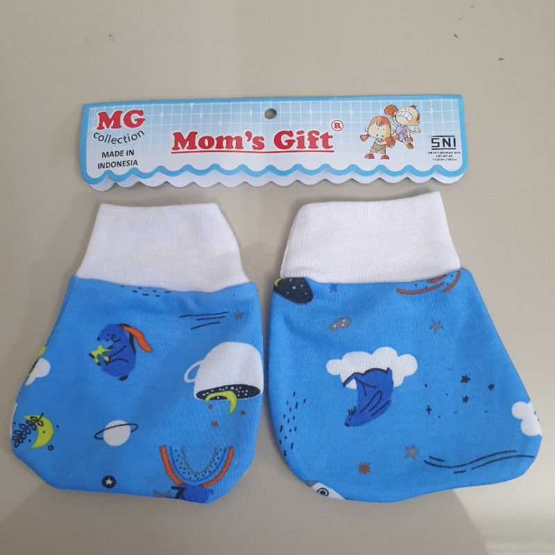 1 Pasang Sarung Tangan / Sarung Kaki Bayi Newborn MG1PS Print (1 Pasang Sarung Tangan / Sarung Kaki) MG1PS