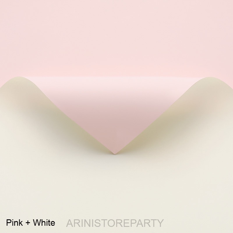 

[10 Lembar] | Free Packing Two Sides Color Wrapping Paper | Kertas Buket Bunga Dua 2 Warna