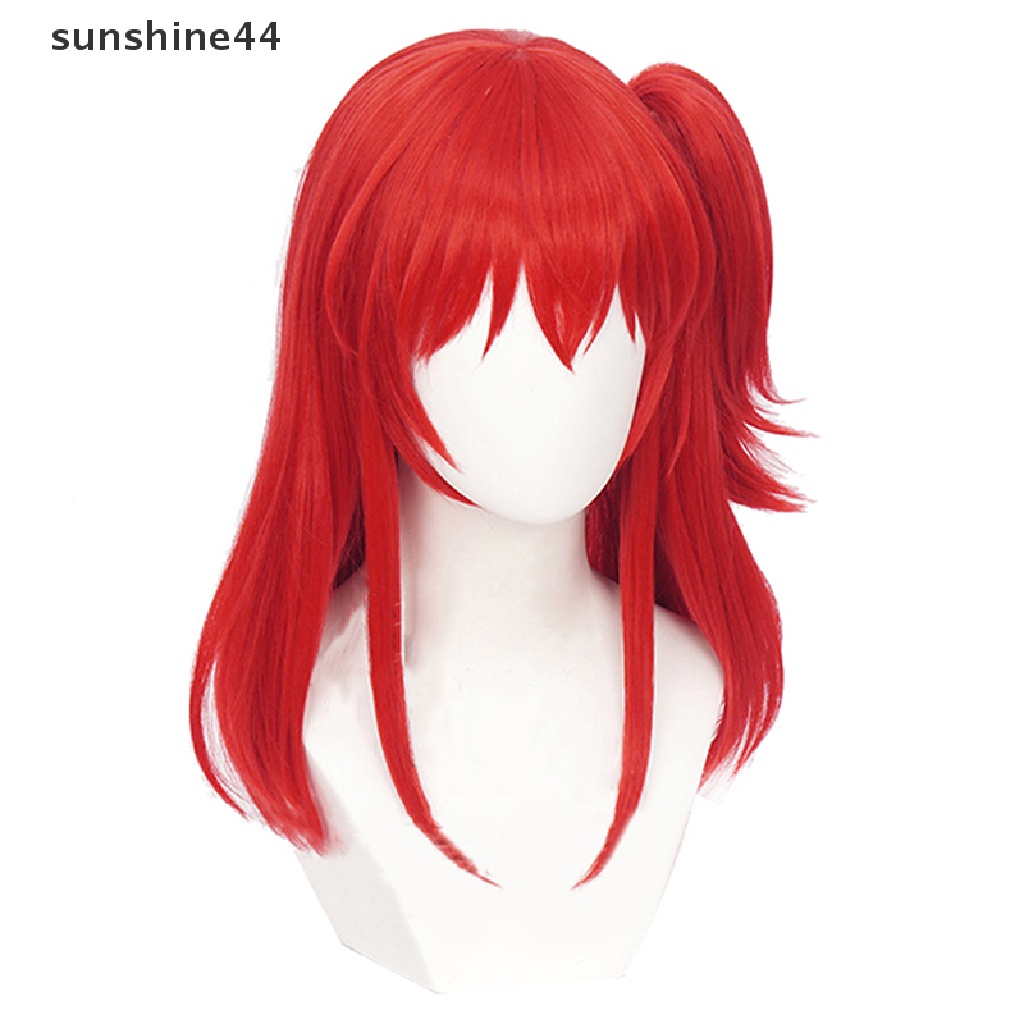 Sunshine Anime Bocchi The Rock Cosplay Gotou Hitori Cosplay Rambut Palsu Merah Panjang 50cm.