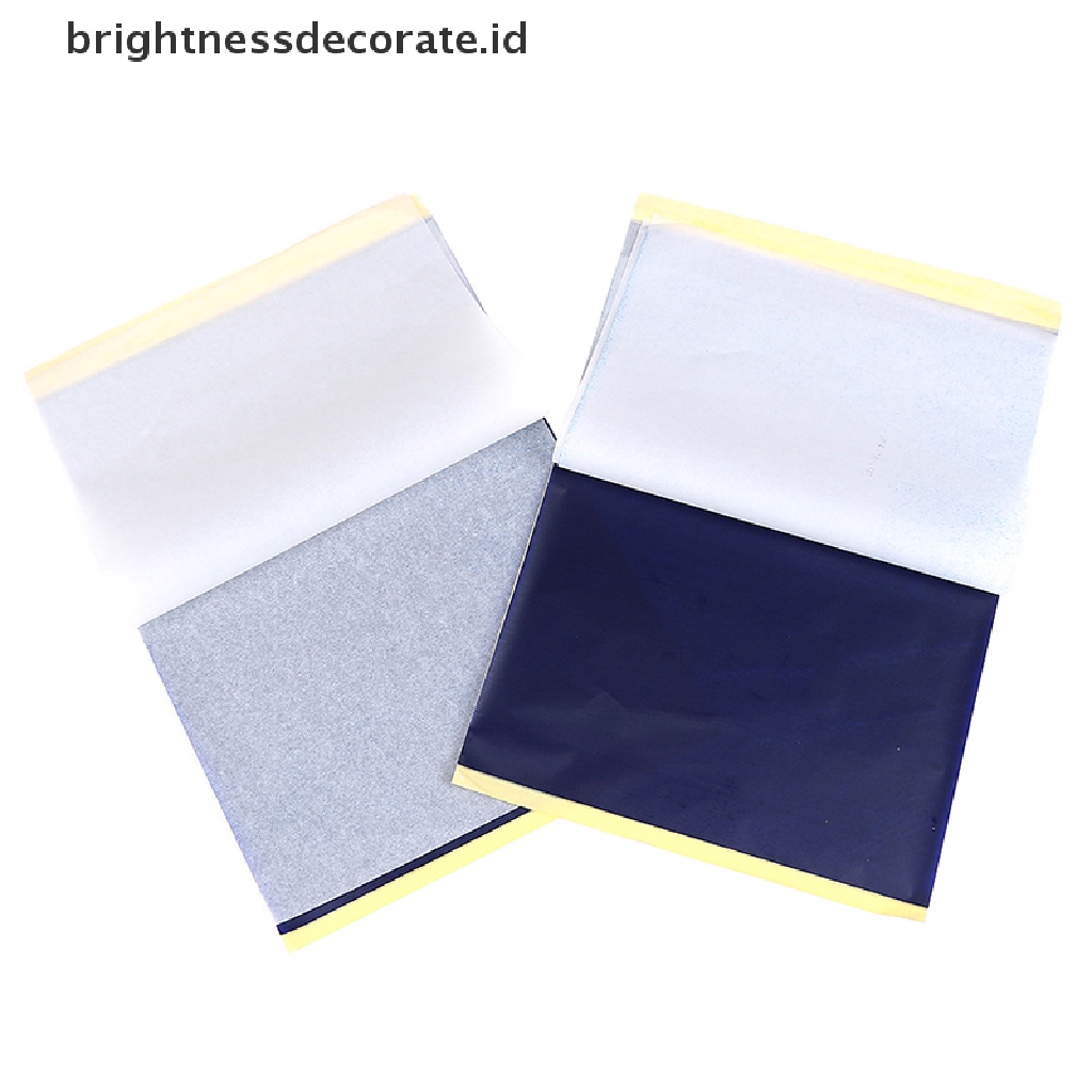 [Birth] 2pcs/set Kertas Transfer Tato A4 Stensil Karbon Thermal Tracing Hectograph [ID]