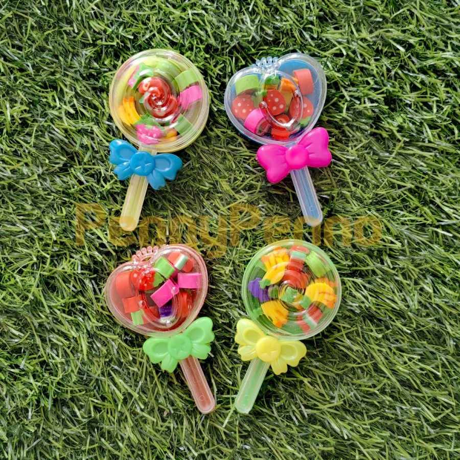 

JC - Penghapus Pensil Mini dalam Tabung Model Lolipop / Lolypop / Buah / Gajah