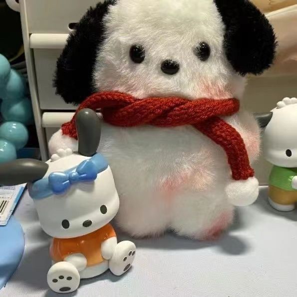 SearBlush On Pacha Anjing Boneka Lucu Genit Sekolahnya Liontin Mewah Kreatif Boneka Hadiah Ulang T00