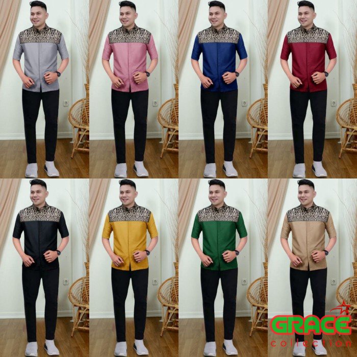 KEMEJA BATIK PRIA JUMBO SYAH XXL | KEMEJA KANTOR PRIA BIG SIZE | KEMEJA BATIK BIG SIZE | KEMAJA KANT
