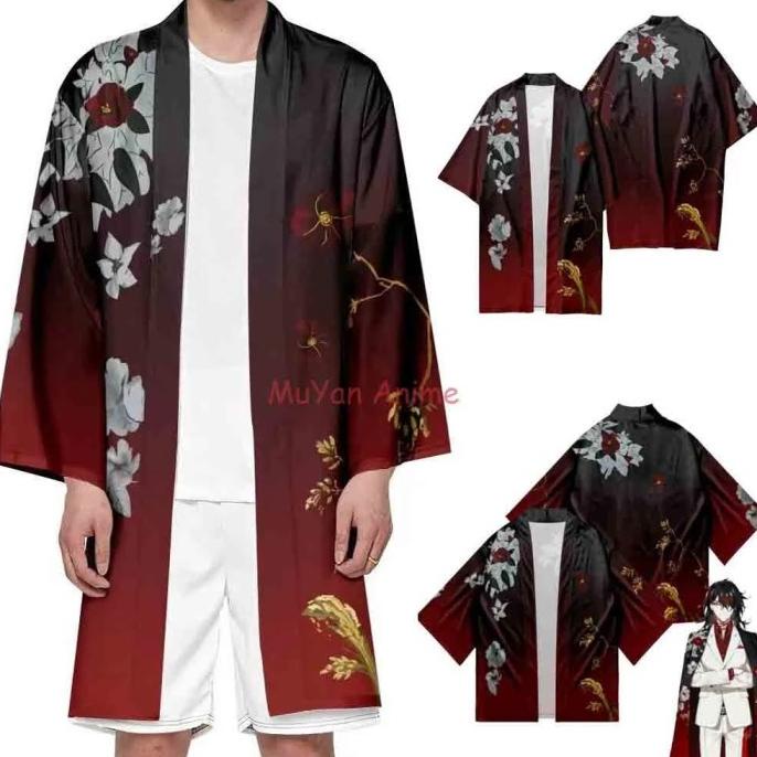 Haori Baju Cosplay Kimono Jubah Custom Jecisanji Vox Akuma