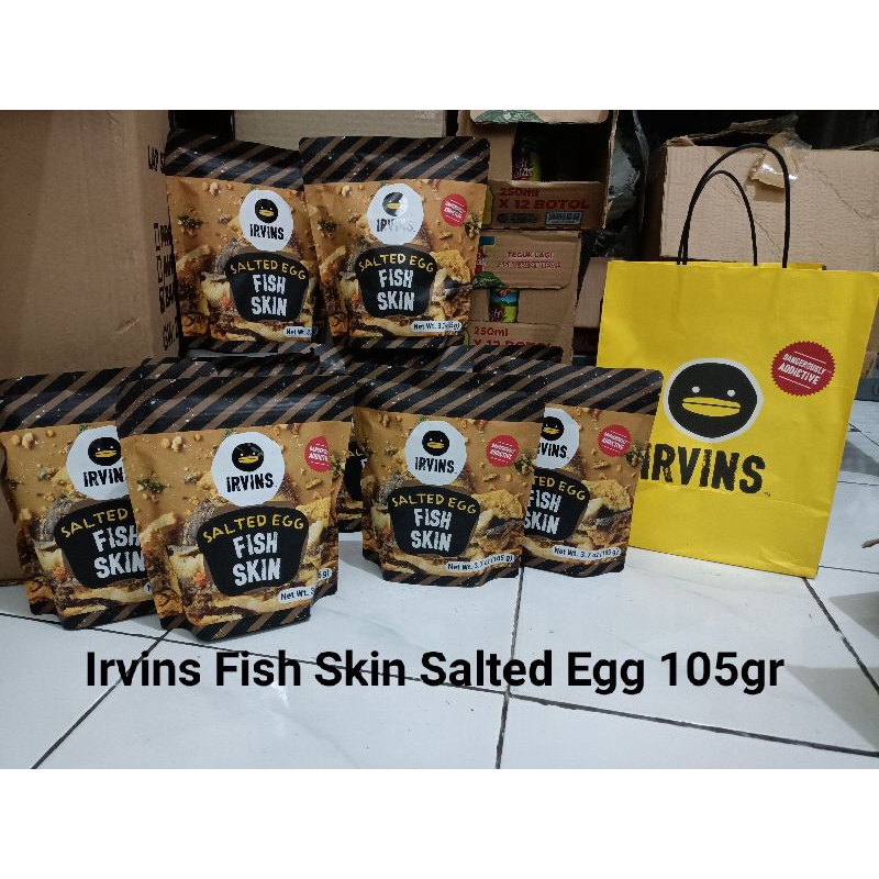 IRVINS Fish Skin 105gr salted egg ORIGINAL