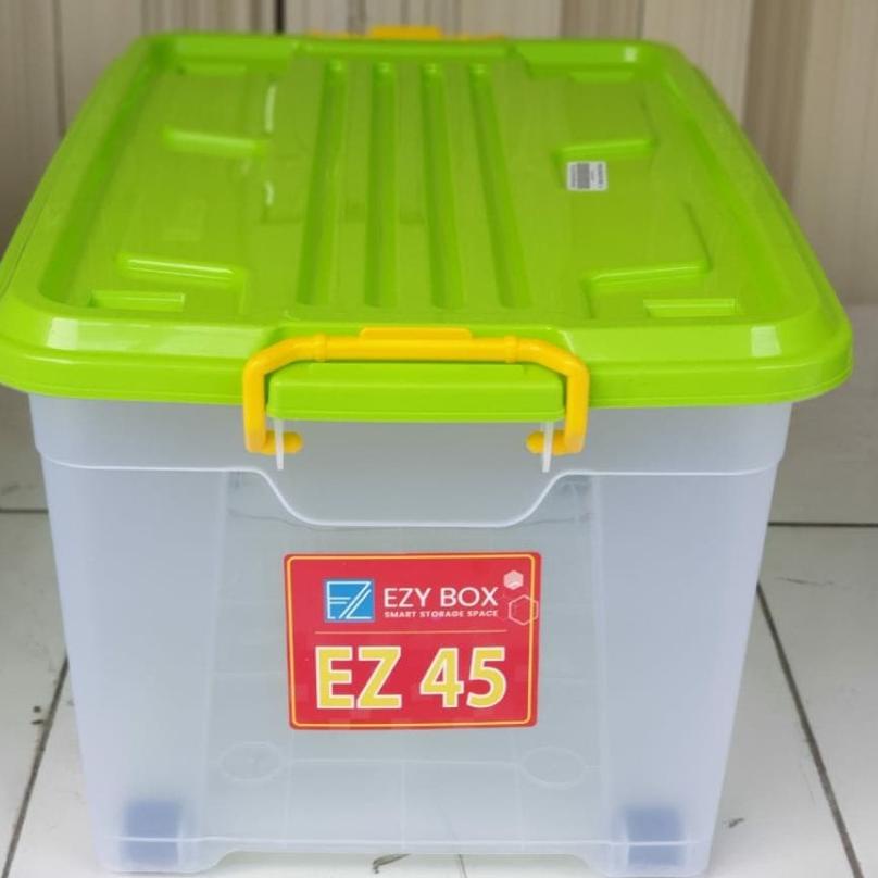 Terlaris dan Termurah Box Container CB 45 Liter Ezy Transparan Bening Kontainer CB45 Plastik Kontain