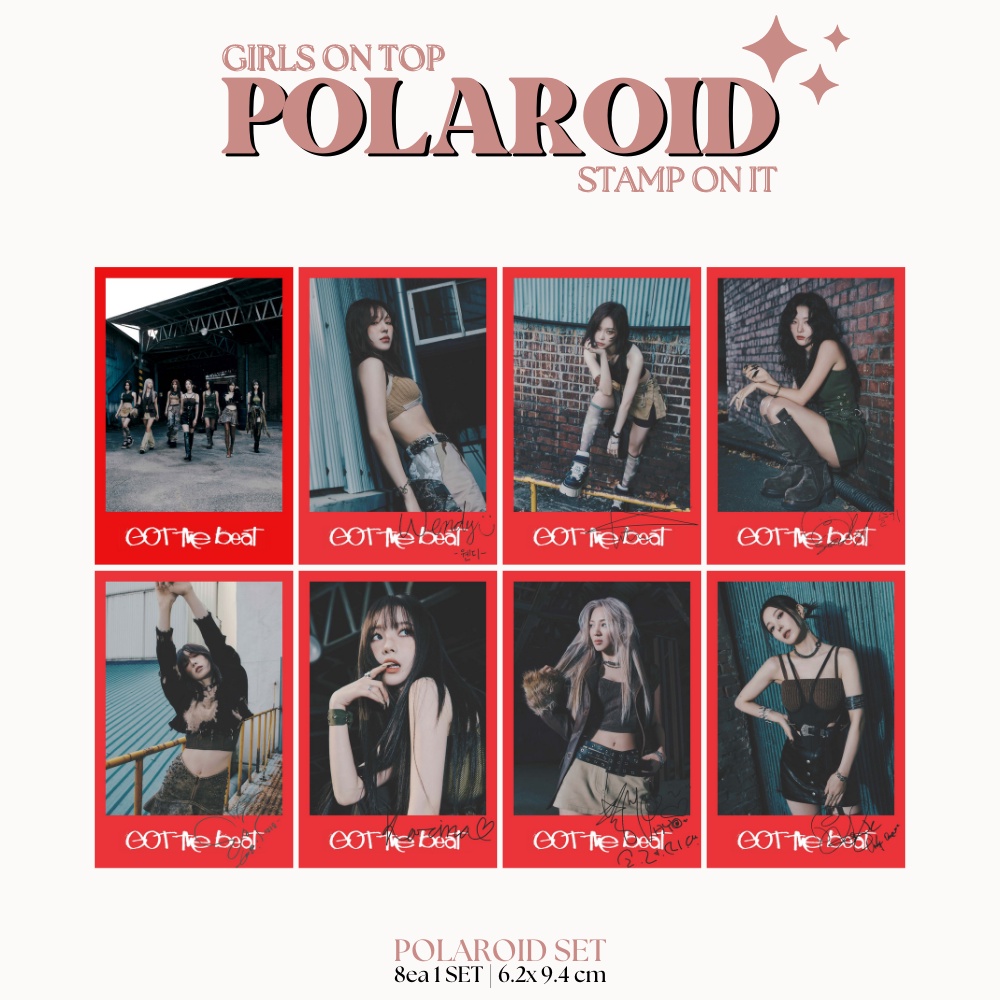 POLAROID GIRLS ON TOP STAMP ON IT (ISI 8 PCS + LAMINASI 2 SISI) TANDA TANGAN TTD KPOP IDOL KOREA PREMIUM MURAH UNOFFICIAL BOA TAEYEON HYOYEON SEULGI WENDY KARINA WINTER READY STOCK !