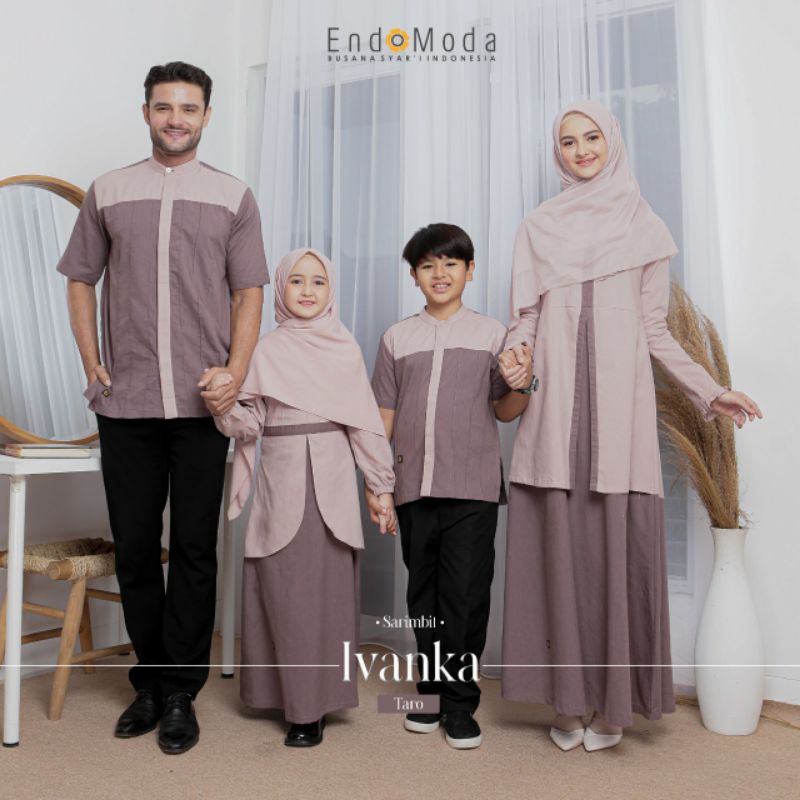 ENDOMODA IVANKA TARO SARIMBIT KELUARGA BAJU COUPLE 2023 ORIGINAL