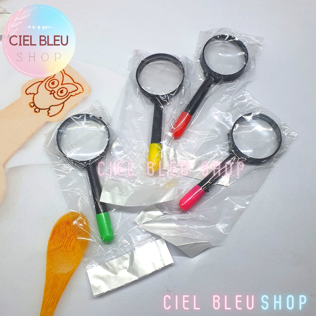 KACA PEMBESAR MINI + PENSIL ANAK EDUKATIF/ MAINAN MAGNIFYING GLASS TOY