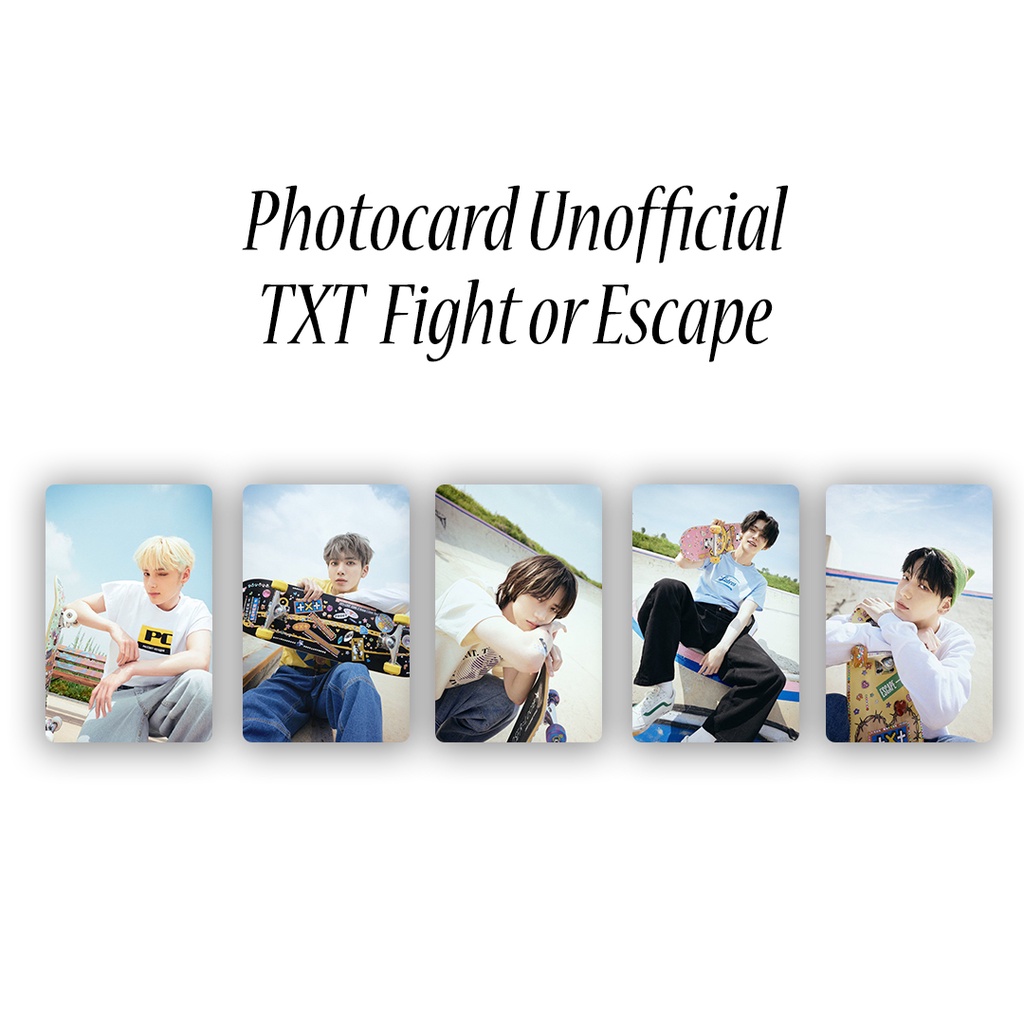

photocard tomorrow x together chaos chapter escape or flight / pc txt unofficial / hueningkai soobin yeonjun taehyun beomgyu