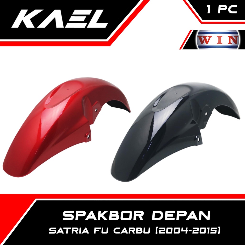 WIN Spakbor Depan Suzuki Satria FU 150 Lama Old Hitam Merah Maroon Spakboard Slebor Spak Bor Board Cecepet Front