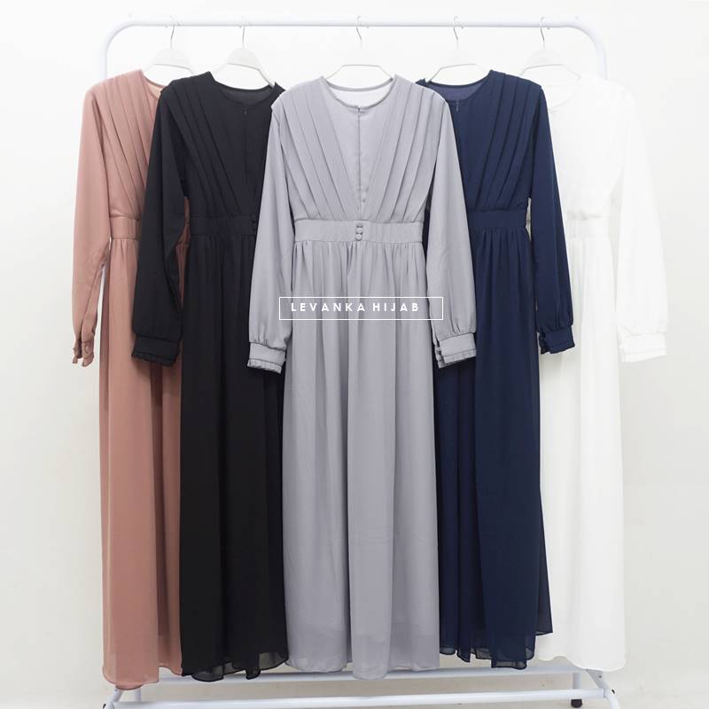 Dress Wanita Terbaru Cerutty Babydoll atau Dress / Gamis Kondangan Kekinian