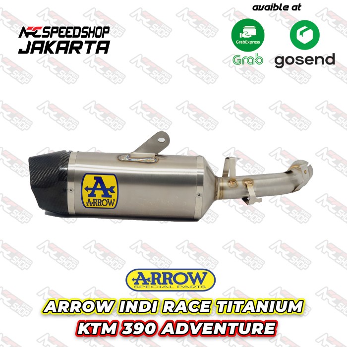 Knalpot Arrow Indi Race Titanium Ktm 390 Adventure Arrow Indi #Original