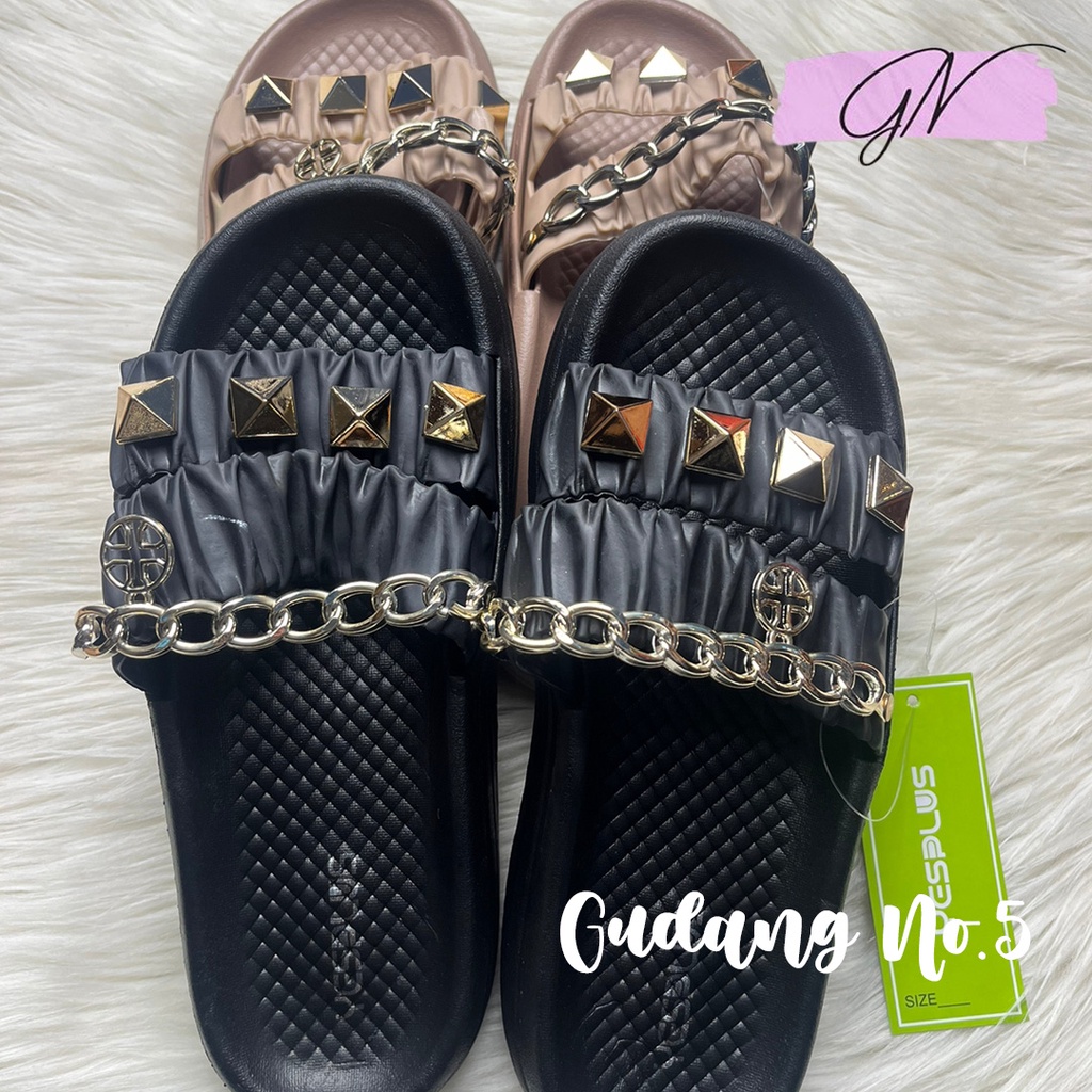 GN-2215 Sandal Selop Jelly Rantai Wanita Yesplus Import PCU