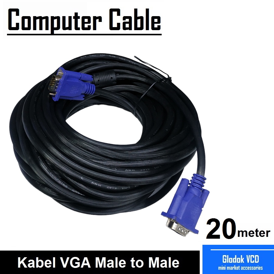 Kabel VGA Male to Male 20M