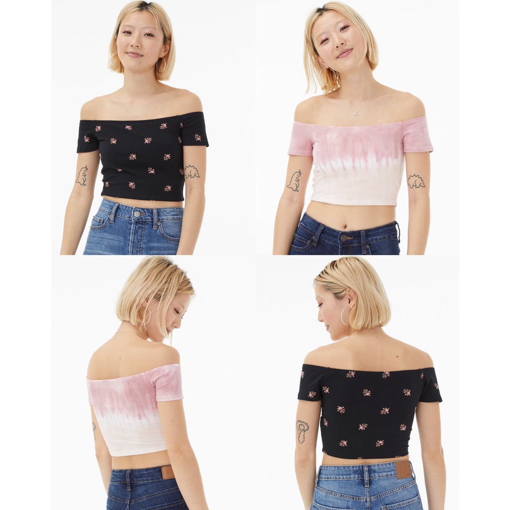 Aeropostale Off Shoulder Crop Top