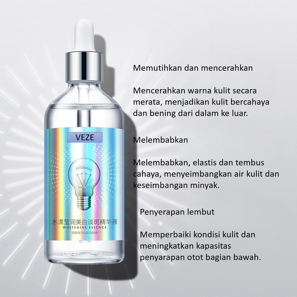 Veze Essence Pelembab Wajah Smoothing Mengecilkan Pori-pori Freckle Whitening