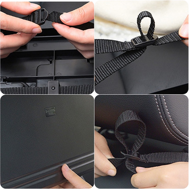 Tempat Gelas Mobil Lipat/Auto Seat Back Desk Meja Makan Tempat Minuman Bracket Universal Tempat Tray Makanan Botol Cars Storage Box