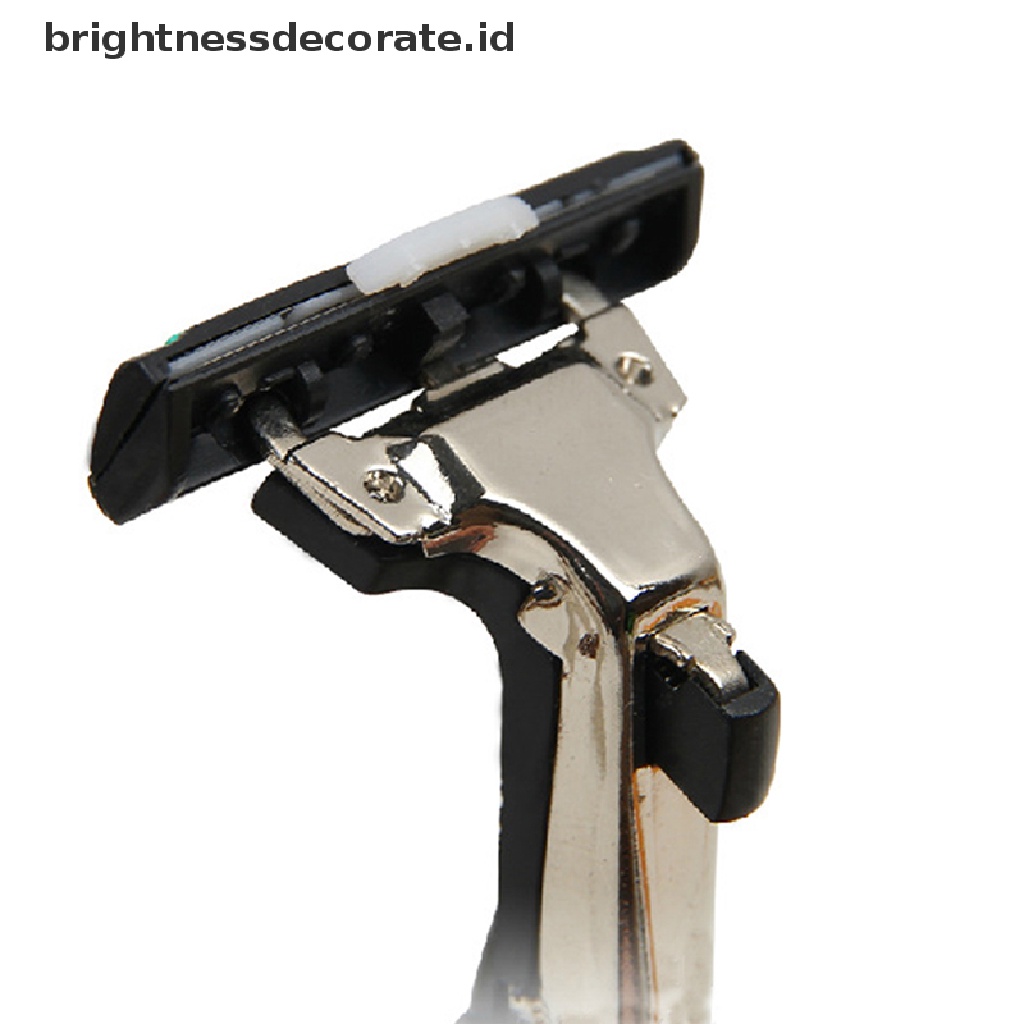 [Birth] 15xtravel Set Handle Cukur Silet Pengaman Dapat Diganti Double Blade [ID]