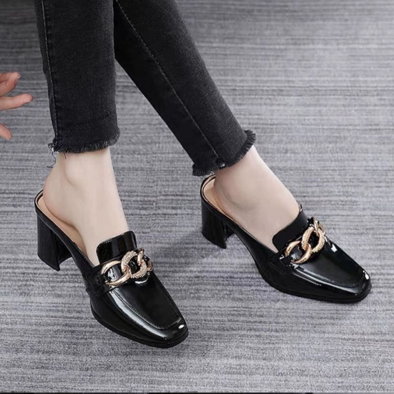 Zufar - Sepatu Wanita Slip On Zoyanda / Hak Tahu Wanita