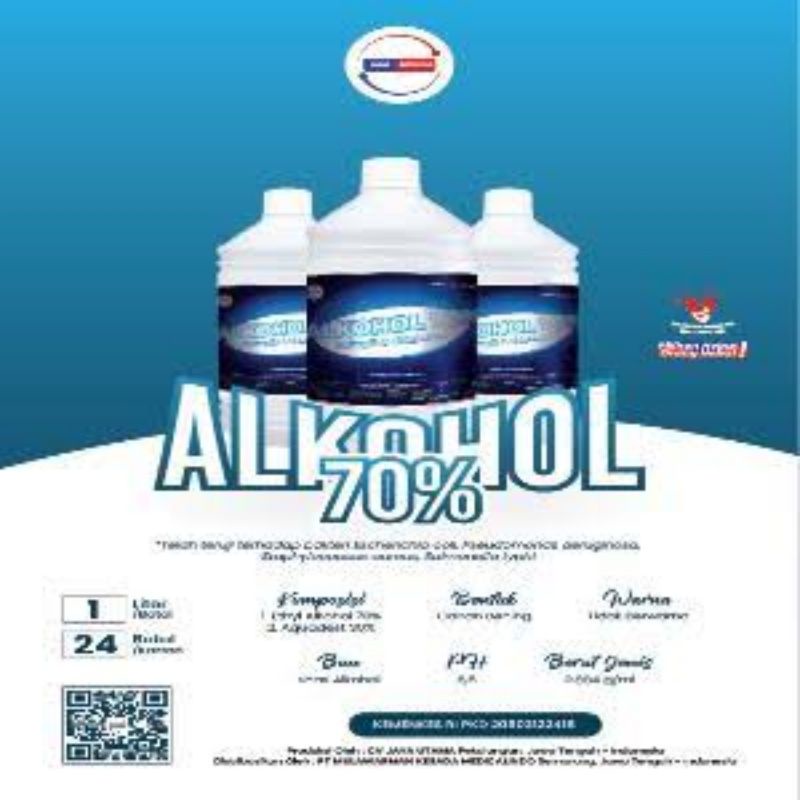 Alkohol 70% 1 liter Nam Medical