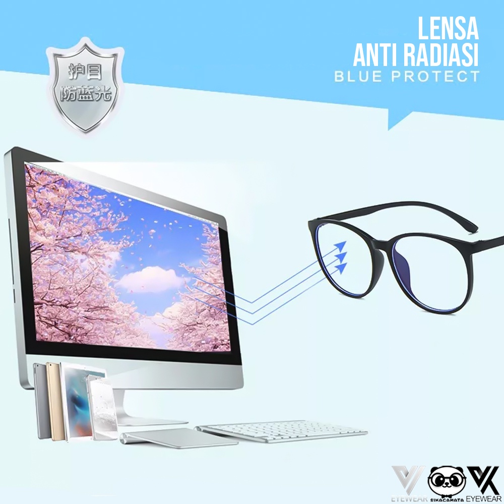 Kacamata PHOTOCROMIC 3097 ANTI RADIASI UV Lensa Berubah warna Sunglass Blueray Blulightcrmic Bluecromic Minus &amp; Plus Korea Fashion Pria / wanita