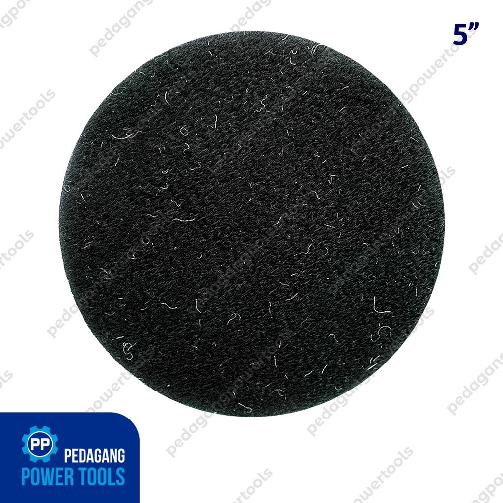 TE2P AUTO 5&quot; BUSA POLES KACA MOBIL WOOL FELT GLASS POLISHING VELCRO